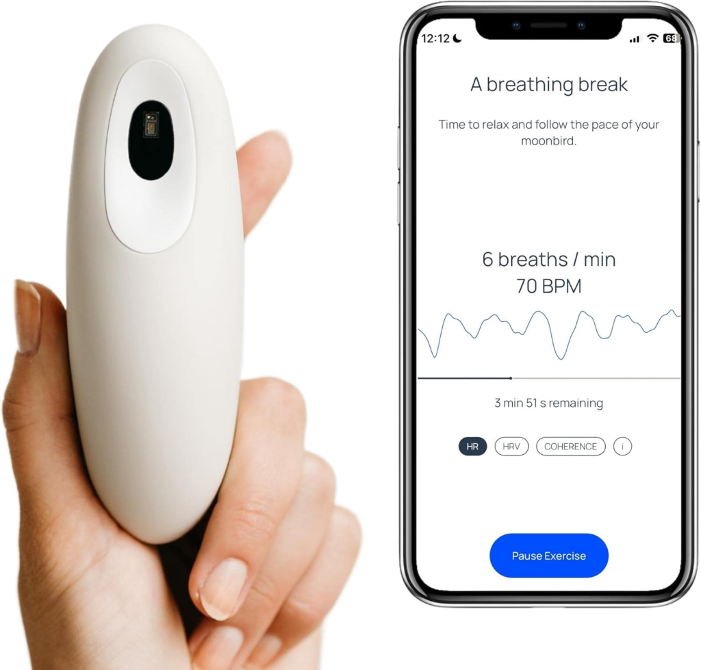 Moonbird Breathing Tool for Relaxation & Sleep Support